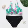 Novo 2022 roupa de banho infantil de duas peças flamingo maiô para meninas 2022 conjuntos de biquíni de verão crianças maiô adorável swimtwo-piece ternos crianças roupa de banho meninas