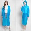 Impermeabili Peva Donna Uomo Impermeabile Adulto Trasparente Trasparente Felpa con cappuccio da campeggio Tuta antipioggia Cappotto poncho antipioggia impermeabile ispessito Moda