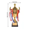 Cheerleading trofee metaal college sport trofee awards ceremonie vergulde souvenir ambachtelijke cup 230420