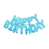 Decoração de festa 16 polegadas letras feliz aniversário folha balões decorações crianças bolas alfabeto ar bebê chuveiro suprimentos gota entrega dhnv8