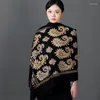 Schals Sticken Blume Pashmina Winter Frauen Verdicken Kaschmir Schal Warme Lange Quasten Schal Mode Schals Bufanda Mujer