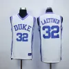 Zszyty NCAA Duke Blue Devils Basketball Jerseys College Christian Laettner #32 Blue 4 Redick White 2 Cook College Jersey