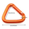 5 PCSCARABINERS NYA utomhus Carabiner Travel Kit Camping Equipment Alloy Aluminium Survival Gear Camp Mountaineering Hook Keychains Carabiner P230420