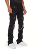 Jeans pour hommes industrie lourde Muti poches Baggy hommes coupe ajustée extensible Y2k Cargo pantalon mâle s haute rue Denim vêtements 231120