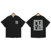 デザイナーファッション衣類 Tシャツヒップホップ Tシャツ Rhude 筆記体ブロックレタープリントメンズレディースルーズビューティー夏ラウンドネックコットン Tシャツルーズストリート