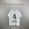 メンズTシャツストリートヒップホップビンテージクルーネックTシャツ男性女性高品質イエスポートレートプリント半袖特大のトップティー