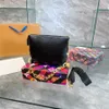 Bolsos de noche Bolso de diseñador de moda bolso de cadena de tres capas de piel de oveja para bebé nuevo primo de moda de viaje exquisito bolso de hombro cuadrado único