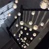 Ljuskronor modern LED Crystal Chandelier G4 Ball Light For Traircase Living Room Decoration Kök sovrum upphängning hängande