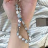 Choker Aesthetic Blue Natural Stone Mix Freshwater Pearl Necklaces Summer Irregular On The Neck Beads Exquisite Trend Jewelry