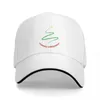 قبعات الكرة عيد الميلاد شجرة بسيطة الحد الأدنى شعار سعيد البيسبول قبعة الرياضة هذيان المشي لمسافات طويلة قبعة قبعة رجل