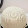 Chapeaux à large bord Bow Sun Hat Floppy Summer pour femmes Beach Panama Straw Dome Bucket Shade Cadeau