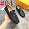 Luxurys loafers 44Model Dress Shoes Formella män Solid Pointed Toe Slip-On Business äkta läder Original Designer Best