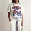 デザイナーファッション服TシャツヒップホップTシャツRhude Summer Sailing Tシャツメン