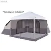 テントとシェルターOzark Trail 8-Person Connect Tent with Screen Balcony（ストレートスタンディングキャノピーが別々に販売）