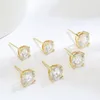 Boucles d'oreilles lustre pendantes en or 18 carats en argent sterling 925 pour femmes 3MM mode laboratoire de mariage créé diamant cadeau pour bijoux 230419