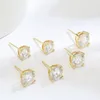 Brincos de lustres de lustre 18K Gold 925 Sterling Silver Stud Brincho