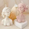 Scented Candle Blindfolded Girl Silicone Candle Mold DIY Rose Human Body Candle Making Aromath Soap Plaster Molds Home Decor Handmade Gifts Z0418