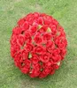 12quot 30cm künstliche Rose Seidenblume rote Kussbälle für Weihnachtsschmuck Hochzeit Party Dekorationen Lieferungen7195977