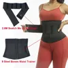 Waist Tummy Shaper 9 Steel Bones Waist Trainer Body Shaper Adjustable Belly Tummy Control Snatch Me Up Wrap Stretch Bands Slim Body Shaper Women 231120