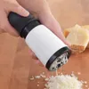 Ostverktyg Absstainless Steel Cheese Grater 2 Mönster Blad Kitchen Gadgets Chocolate Grater Diy Butter Food Cheese Grater Slicer 230419