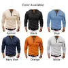 Męskie koszule mody męskie męskie pullover biznes swobodny klasyczny Klasyczny Codziennie łatwa pielęgnacja Lapel Long Rękaw Solidny kolor