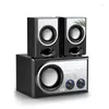 Alto-falantes combinados SA-C2 Multimídia de computador TV sem fio Bluetooth Bass Almo de despertador de baixo Clock Material Speaker Speak