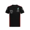 Camisetas Masculinas F1 2023 Team Driver T-Shirt - Branco Vestuário de Alta Qualidade. Transporte rápido esportes ao ar livre manga curta respirável tops