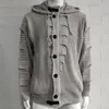 Erkek Sweaters 2023 Sonbahar/Kış Sweater Hardigan Kapşonlu Örme Ceket Moda Trendi Hoodie Noel Giysileri