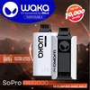 Waka Sopro PA10000 bouffées de cigarette électronique, 10K, barre bouffante, 5% de Nicotine, stylo vape jetable, vapes rechargeables