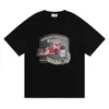 Tasarımcı Moda Giyim Tees Hip Hop Tshirts Rhude F1 Racing Gran Prix Circuit de Monaco Baskılı Yaz Yuvarlak Boyun Erkek Kadınlar Sokak Giyim Üstleri Spor Giyim