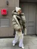 Trench da donna 2023 Inverno Pane Stile moda Strada personalizzata Cappotto corto in cotone con cappuccio Top e camicette da donna Consiglia