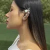 Retro Orecchini 2024 Retro Non-piercing Fiori Clip di Osso Dell'orecchio Ramo di Rosa Foglia di Vite Elfo Nappa Per Le Donne Gioielli Polsino Fatti A Mano