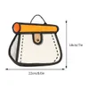 Evening Bags 2023 Cartoon Animation 2D Drawing Crossbody Bag 3D Style Patchwork Sling Fashion Small Cake Shoulder Casual Satchel 231120