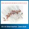 Diode Zener à insertion directe HZ5A1 5A2 5A3 5B1 5B2 5B3 5C1 3 0.5W 2% DO-35 LT652