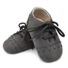 First Walkers Spring Autumn Infant Baby Girls Boys Lace Up Soft Leather Shoes Toddler Sneaker Non-Slip Casual Prewalker 12S29