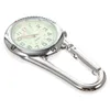 Relojes de pulsera Clip en el cinturón de reloj digital Resplandor en el bolsillo oscuro Mochila unisex al aire libre Hebilla con esfera blanca para enfermeras