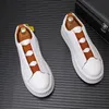 New Breathable Small 2024 Leather Casual Boots White Men's Shoes A6 823 151