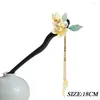 Hair Clips Chinese Style Sticks Forks Flower Hairpins And Women Girls Bun Maker Holder Chain Jewelry Headpieces