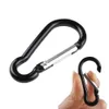 5 PCSCARABINERS من نوع القرع من نوع CARABINER مع حلقات رئيسية في سلسلة مفاتيح الربيع للتخييم في المشي لمسافات طويلة زجاجة حقيبة ظهر الصيد P230420