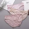 Women's Panties 3 PACK 100% Pure Knit Silk Women's Sexy Lace Panties Brief Underwear Lingerie M L XL 2XL SG014 230420