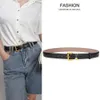 YS Letter Belt Designer Luxury Fashion Top Quality Top Layer läderbälte Nya kvinnors avancerade sense Belt klänning Dekorationspar av jeans med tunt bälte