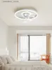 Plafonniers La lampe de ventilateur de lampe de plafond de LED pour enfants est utilisée pour la salle à manger salon chambre à coucher blanc dimmable télécommande décoration de la maison Q231120