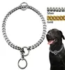 Hundehalsbänder, Leinen, Durchmesser, Choke-Kette, Halsband, stark, Silber, Gold, Chromstahl, Metall, Training, 45 cm, jllszd6862900