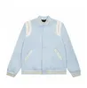 Teknisk fleece jacka designer kappa enhetlig sömnad huva ySl yvess saint laurents high street par mens hiphop klassisk retro baseball färg casual yls yslss cp 64