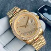 orologio da uomo per uomo orologi di diamanti firmati Orologio meccanico automatico in acciaio inossidabile 41mm orologi in oro per donna montres de luxe