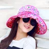 Wide Brim Hats 2023 Foldable Sunshade UV Protection Sun Hat For Women Summer Visor Beach Cap Panama Chapeau Femme Gorra Mujer
