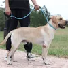Obroże dla psów podwójna rączka lina smyczowa odblaskowa P Pet Piot Lead Trening Regulowany kołnierz szyi smycze dla małych dużych dużych psów