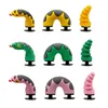 1Set Spoof Cartoon China Dragon PVC Hole Sharms Diy Funny Shoe Associory Fit Fit Croc Snake Decorations Buckle Gifts Esisex Gift