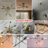 Ceiling Lights Modern LED Ceiling Lights Industrial Iron Black/Golden Nordic Minimalist Home Decoration Living Room Dining Room Ceiling Lamps Q231120