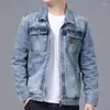 Erkek ceketler denim tulum hepsi bir arada şık ceket